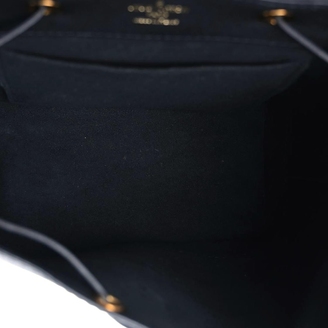 Louis Vuitton Calfskin Lockme Mini Backpack Black 5 of 13