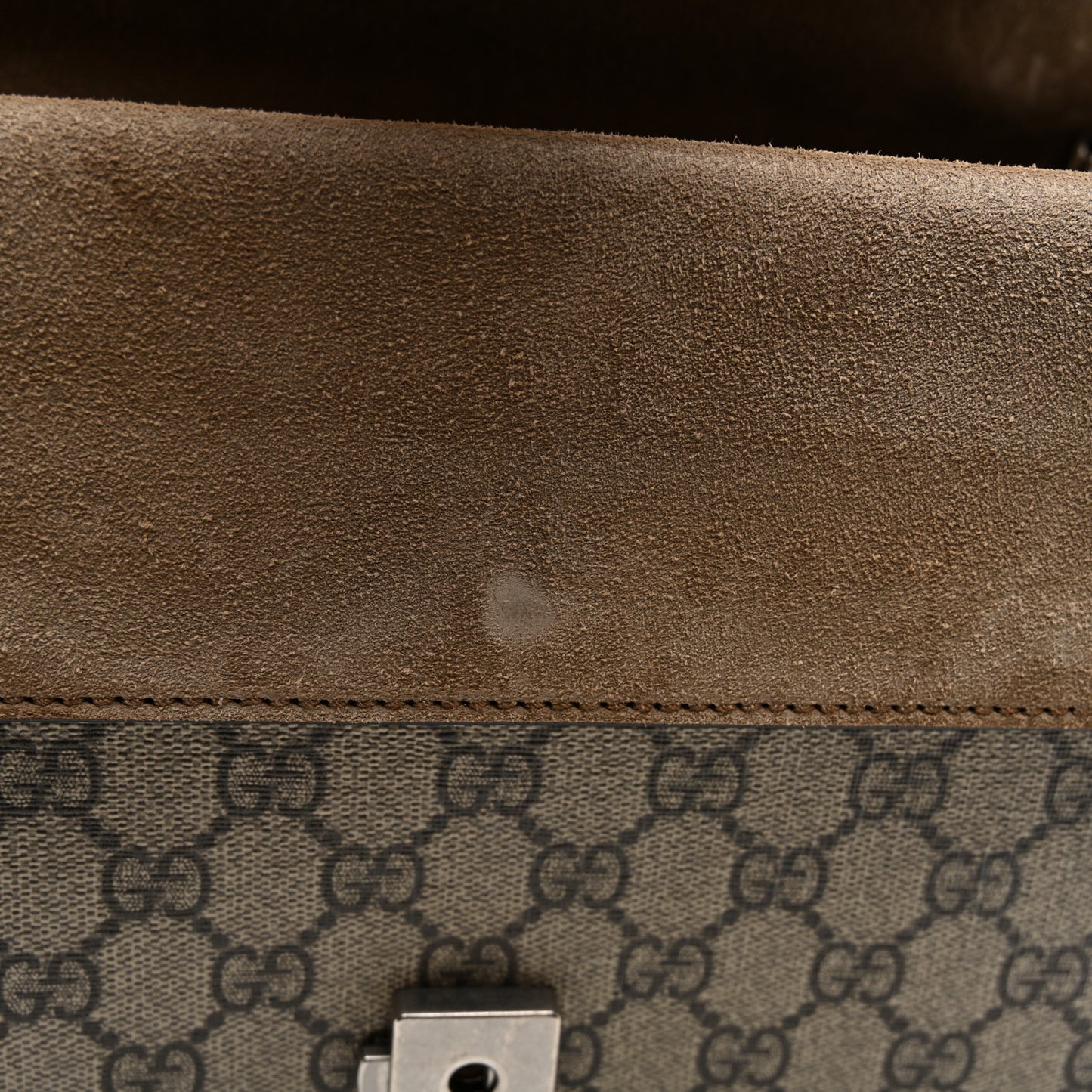 GG Supreme Monogram Small Dionysus Shoulder Bag Taupe