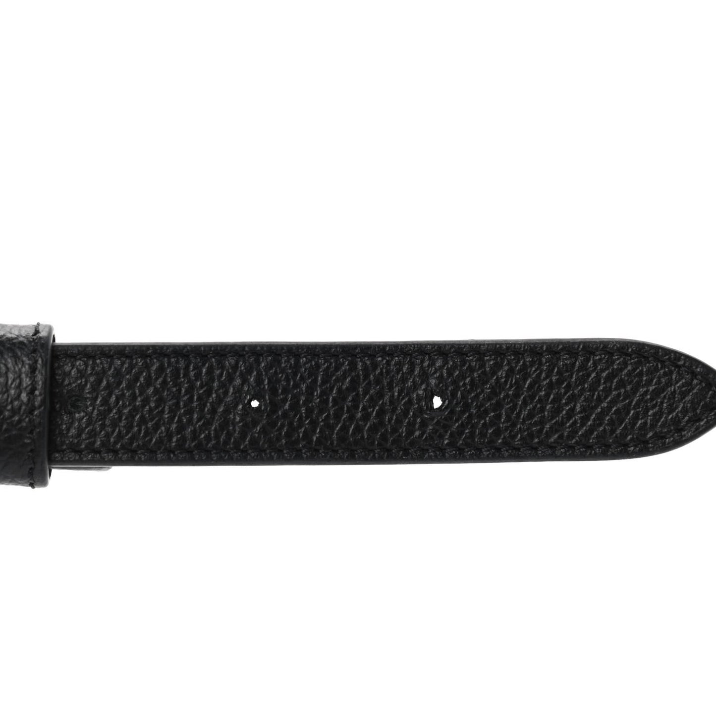Grained Calfskin Quilted Waist Belt Bag Black