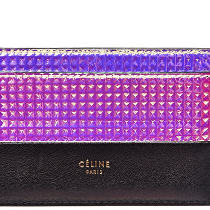 Celine Calfskin Card Holder Black Multicolor 8 of 9