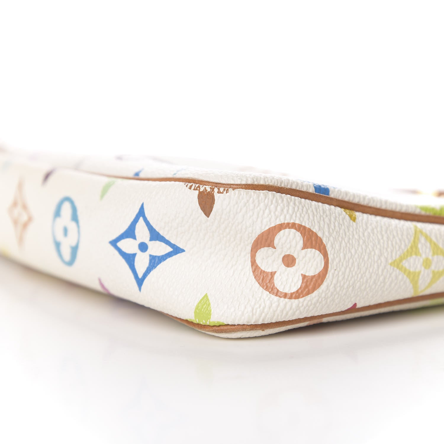 Louis Vuitton Monogram Multicolor Pochette Accessories White 10 of 11