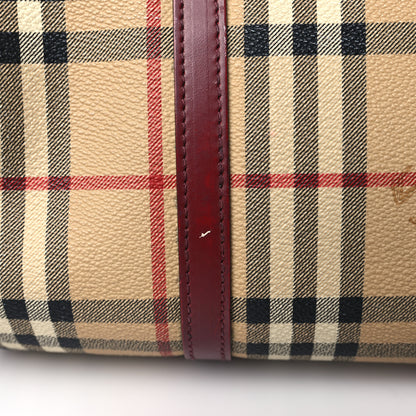 Burberry Haymarket Check Barrel Bag Brown 12 of 12