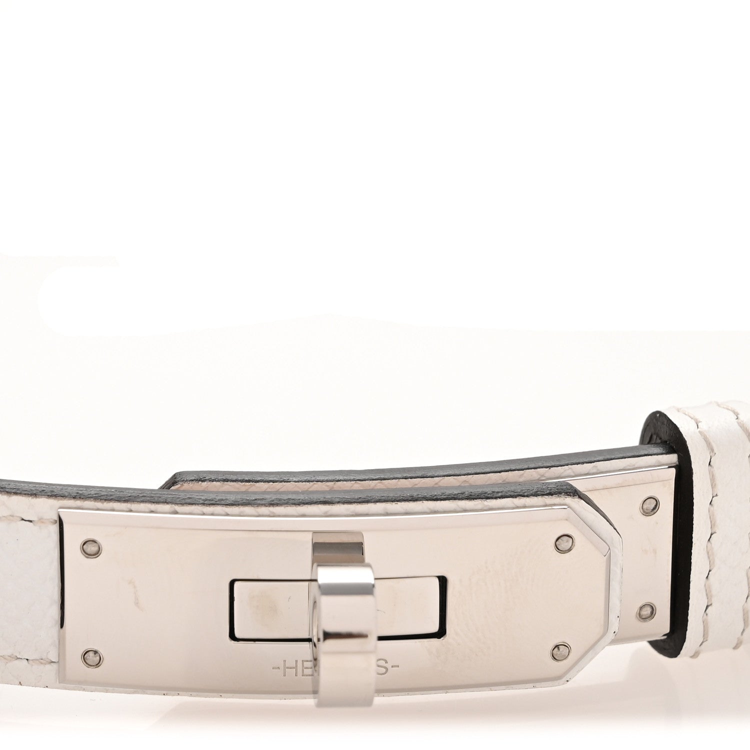 Hermes Epsom Kelly Belt White 3 of 6