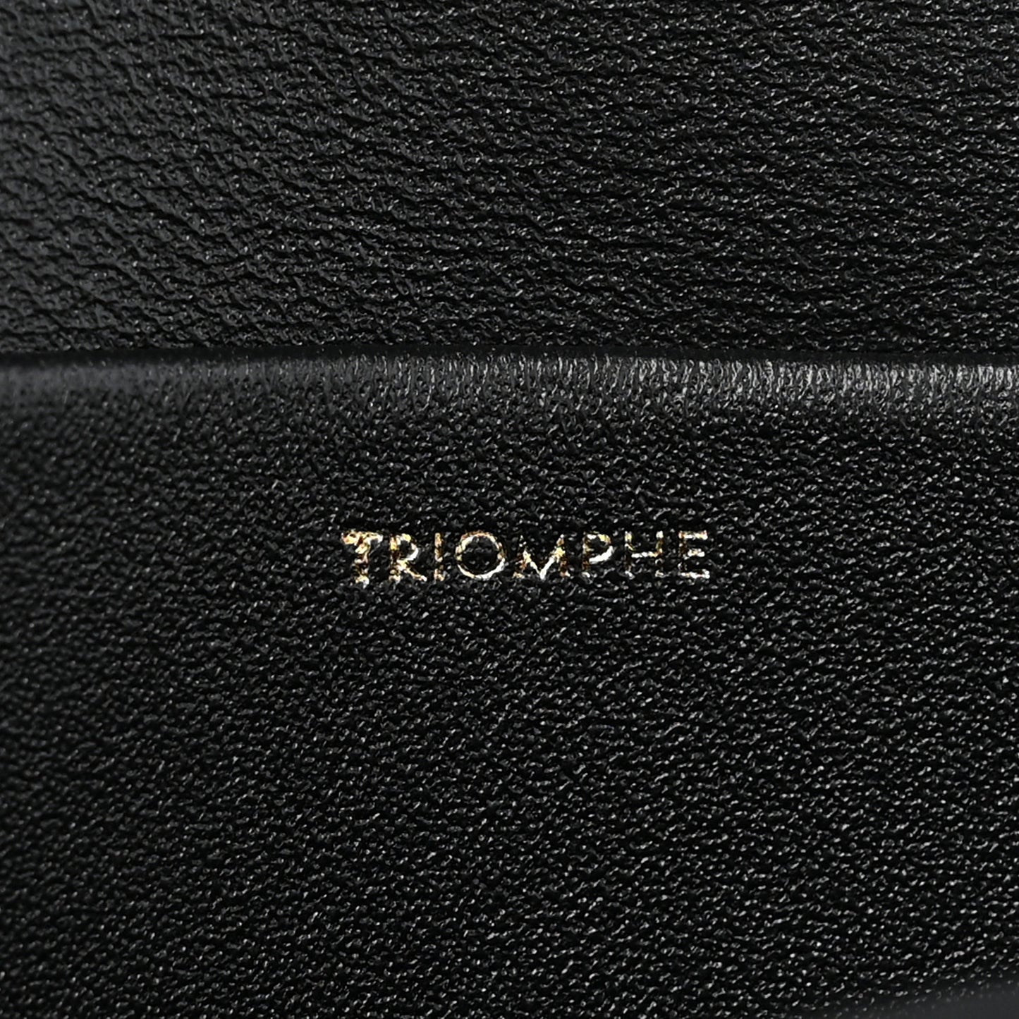 Shiny Calfskin Medium Triomphe Black