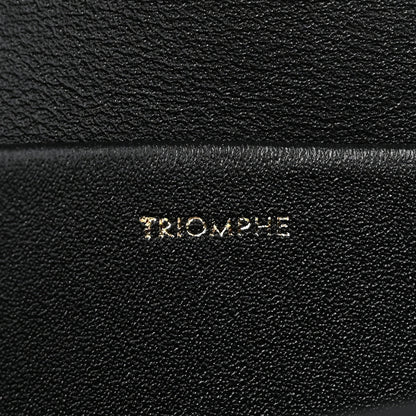 Celine Shiny Calfskin Medium Triomphe Black 9 of 12