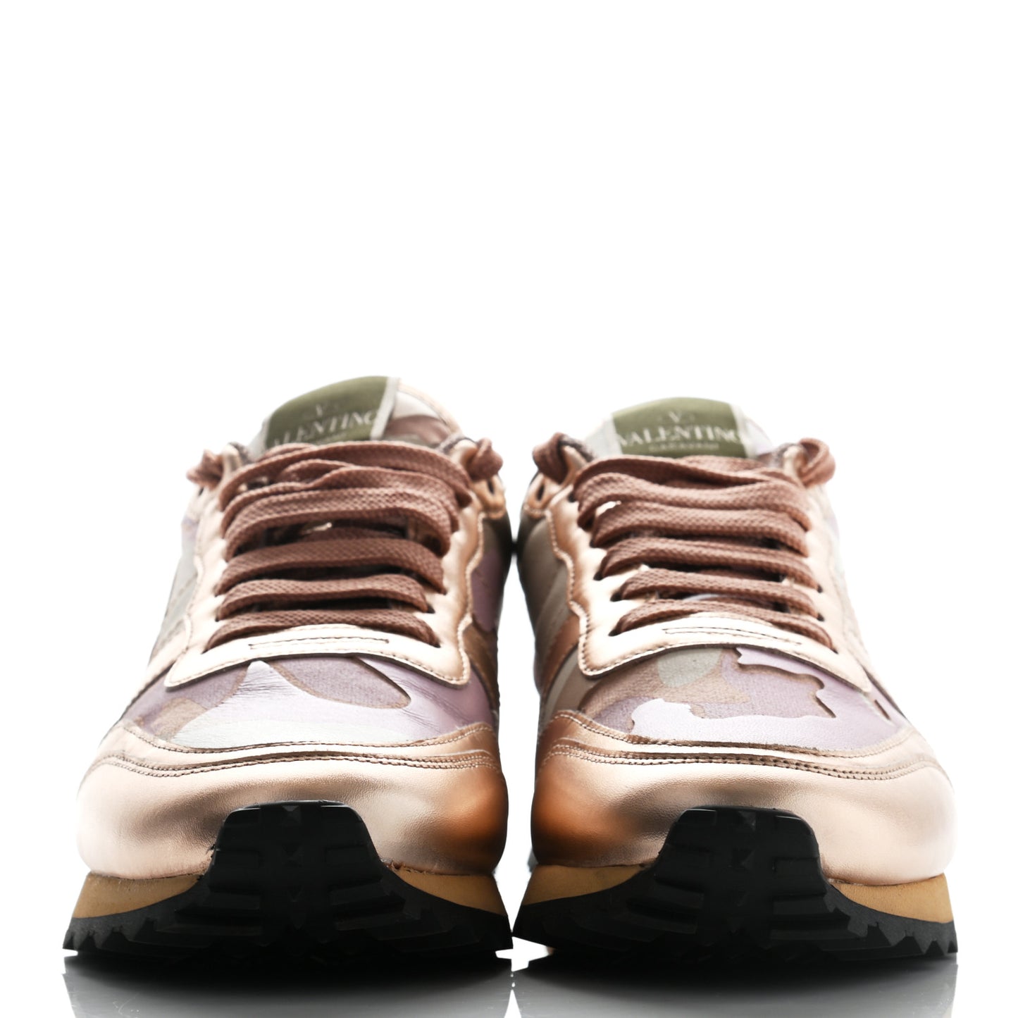 Metallic Nappa Suede Camouflage Womens Rockrunner Sneakers 39 Multicolor