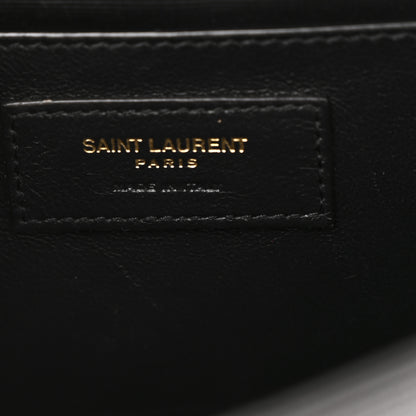 Saint Laurent Grain De Poudre Small Monogram Kate Satchel Black 6 of 13