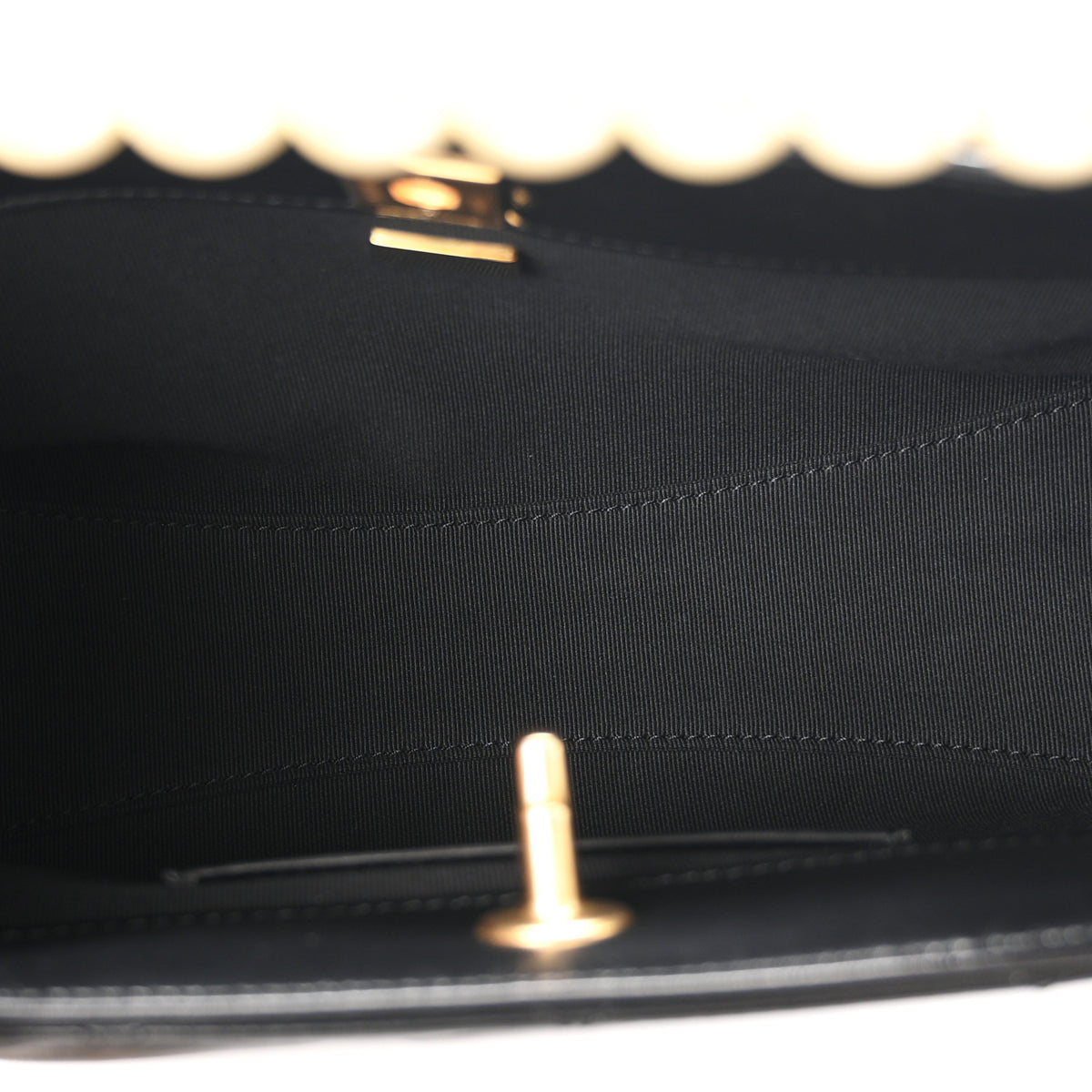 Chanel Shiny Lambskin Pearl Small Shopping Bag Black 9 of 21