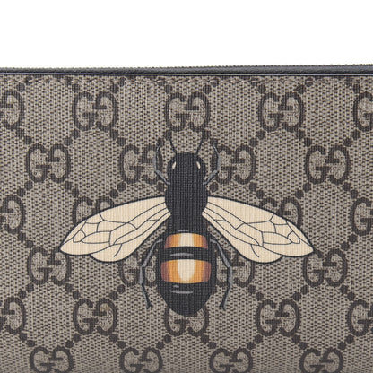 Gucci GG Supreme Monogram Bee Zip Around Wallet 9 of 10