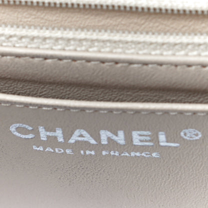 Chanel Tweed Quilted Mini Rectangular Flap Light Pink Black 6 of 12