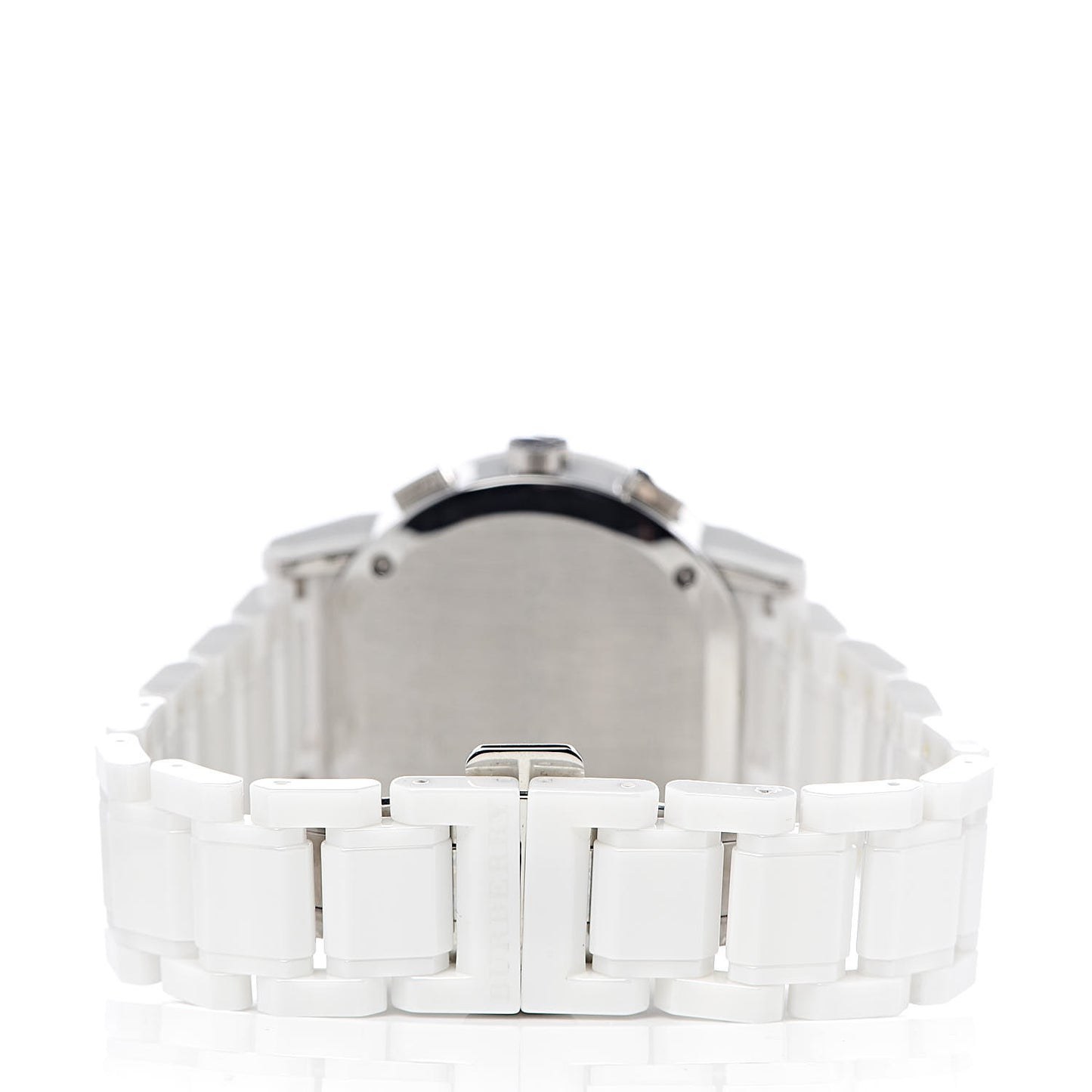 Stainless Steel Ceramic 38mm Chronograph Quartz Watch White BU9080