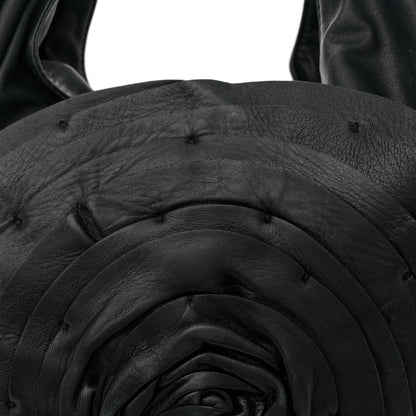 Valentino Garavani Nappa Petale Rose Hobo Black 7 of 15