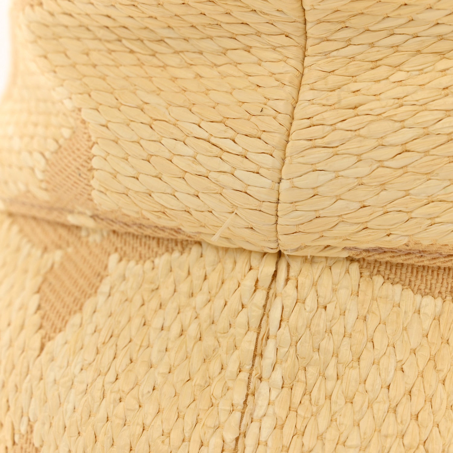 Louis Vuitton Woven Fabric Calfskin Monogram Beachview Bucket Hat Natural 7 of 8