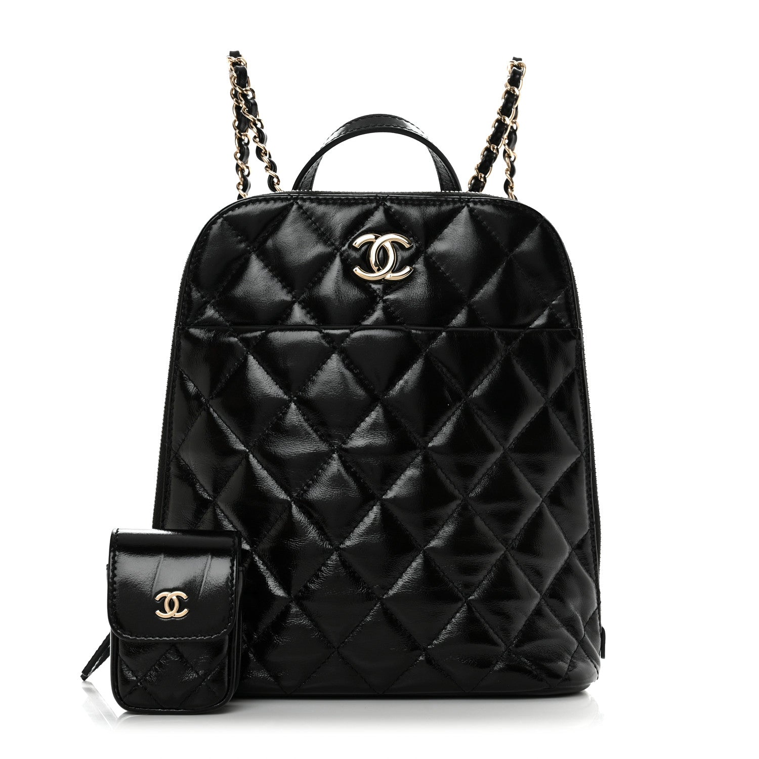 Chanel Shiny Calfskin My Pocket Backpack Black 1 of 11