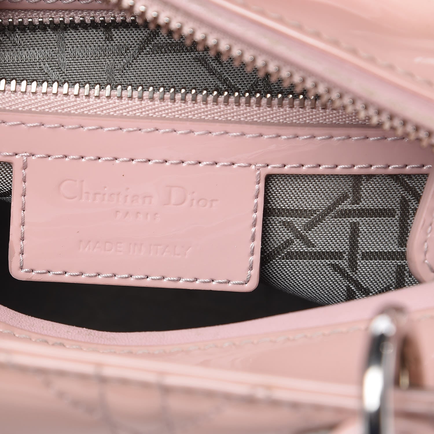 Christian Dior Patent Cannage Medium Lady Dior Rose Clair 7 of 18