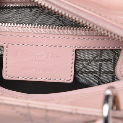 Christian Dior Patent Cannage Medium Lady Dior Rose Clair 7 of 18