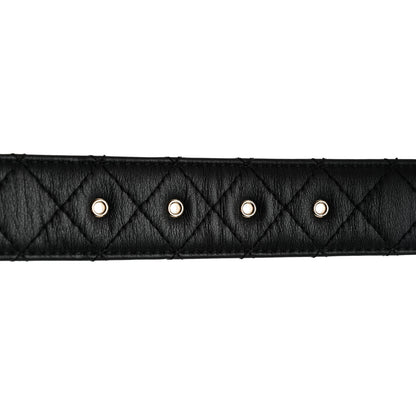 Chanel Lambskin Quilted CC Chain Belt 85 34 Black 5 of 6