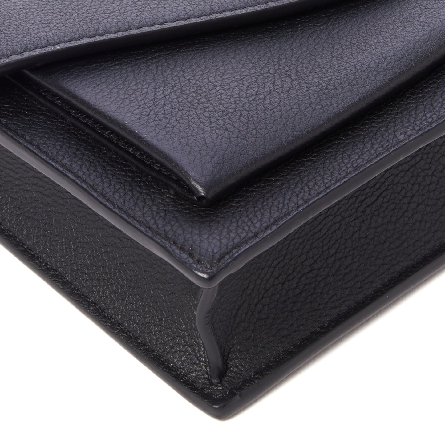 Soft Calfskin My Lockme Chain Pochette Black