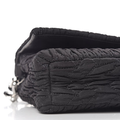 Miu Miu Faille Matelasse Crystal Flap Clutch Black 9 of 10