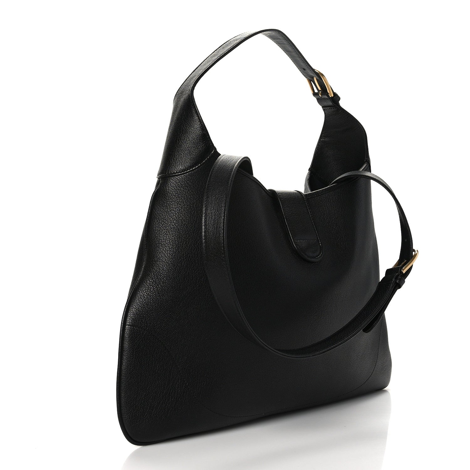 Gucci Goatskin Large Aphrodite Shoulder Bag Black 3 of 10