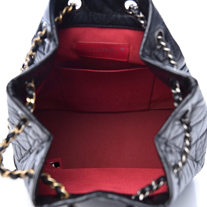 Chanel Aged Calfskin Quilted Small Gabrielle Backpack Black 5 of 11