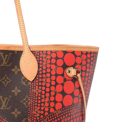 Louis Vuitton Monogram Kusama Waves Neverfull MM Red 10 of 10