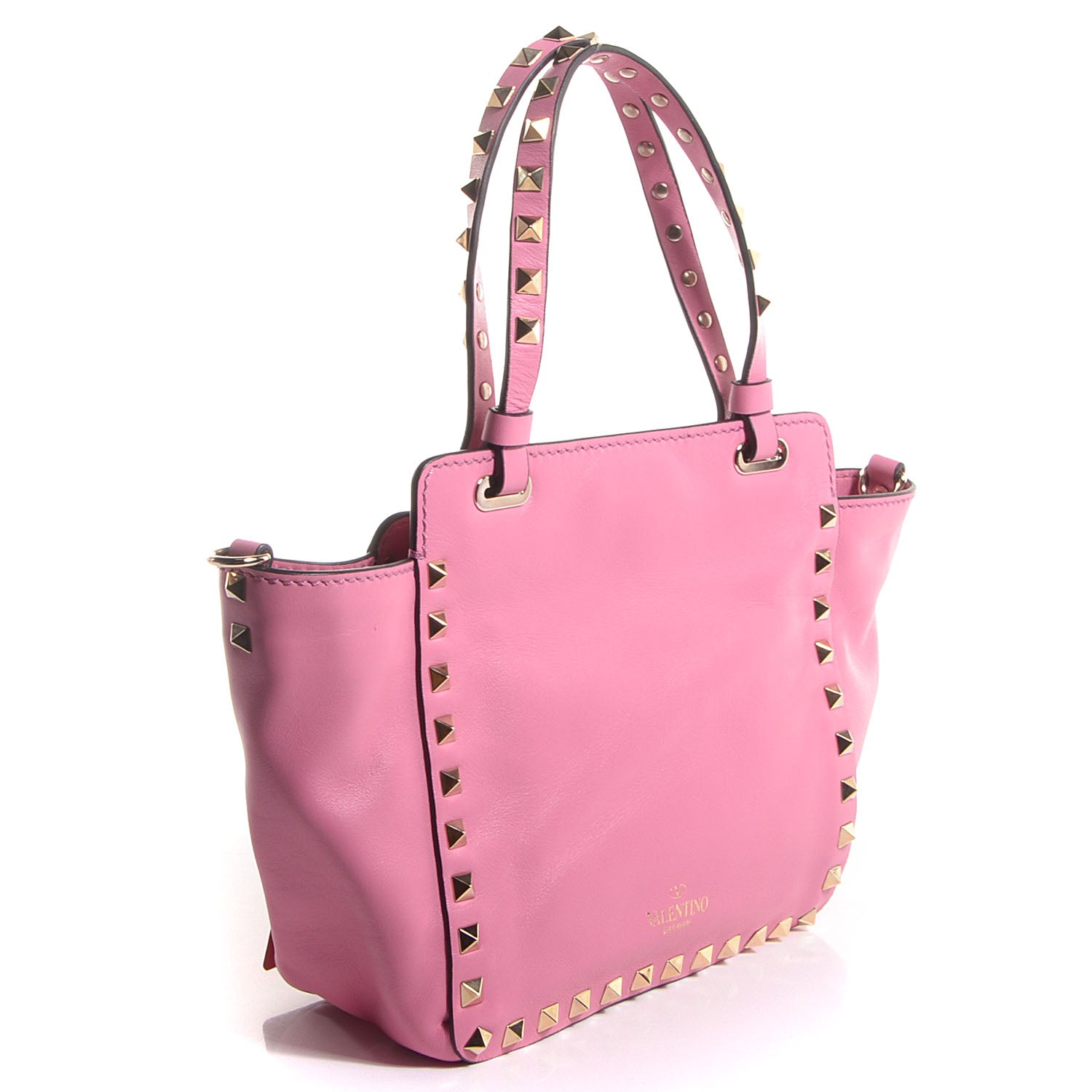 Valentino Garavani Vitello Mini Rockstud Tote Ninphea 3 of 7