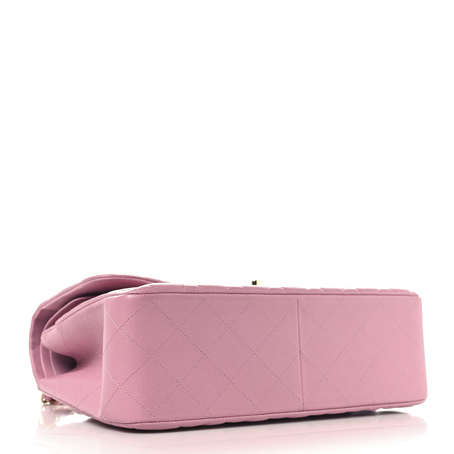 Caviar Quilted Jumbo Double Flap Pink
