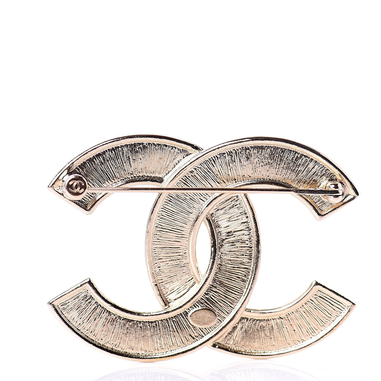 Chanel Crystal Pearl Chain Mania CC Earrings Gold 2 of 3