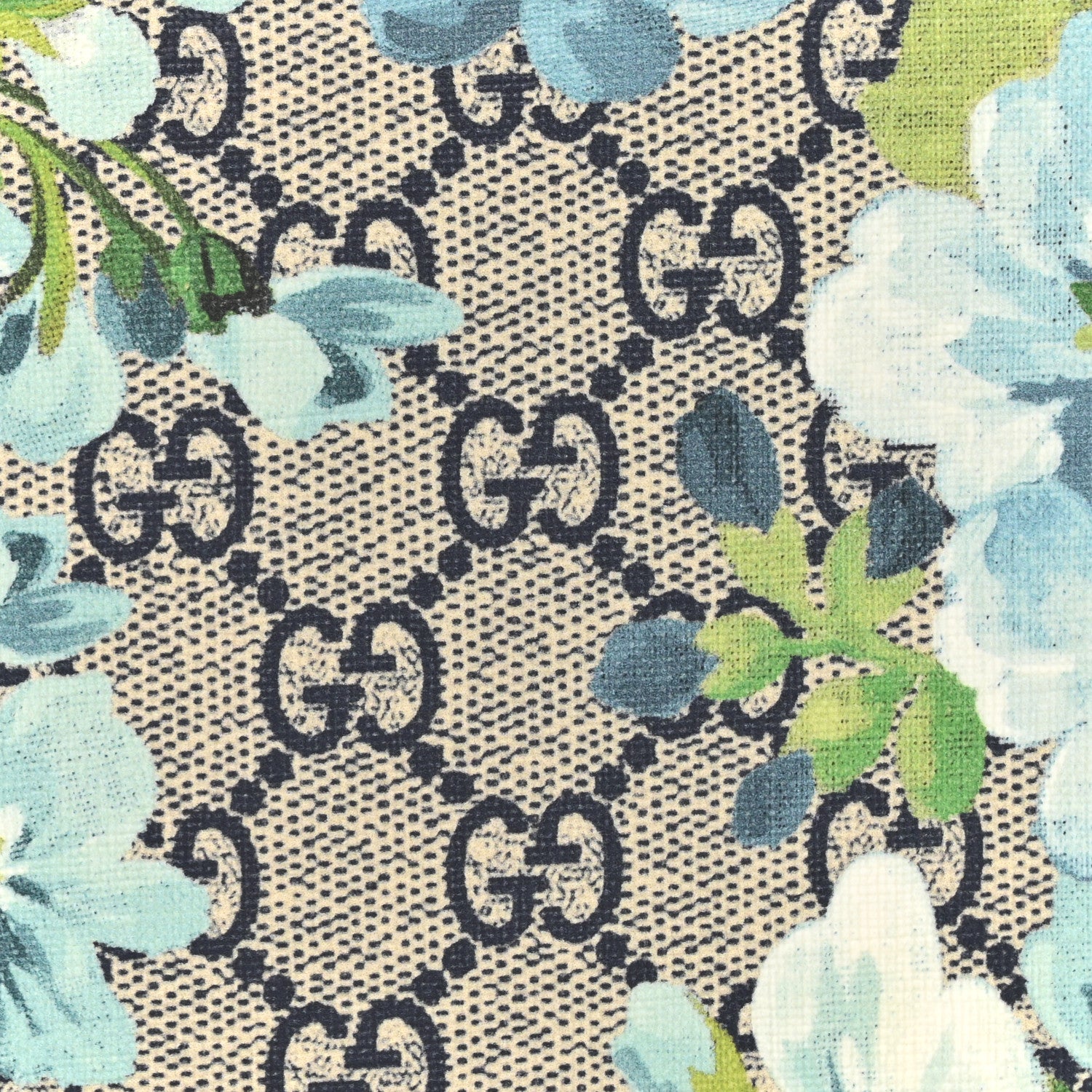 Gucci GG Supreme Monogram Blooms Chain Wallet Blue 7 of 17