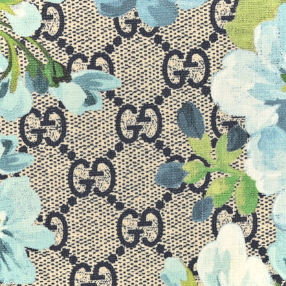 Gucci GG Supreme Monogram Blooms Chain Wallet Blue 7 of 17