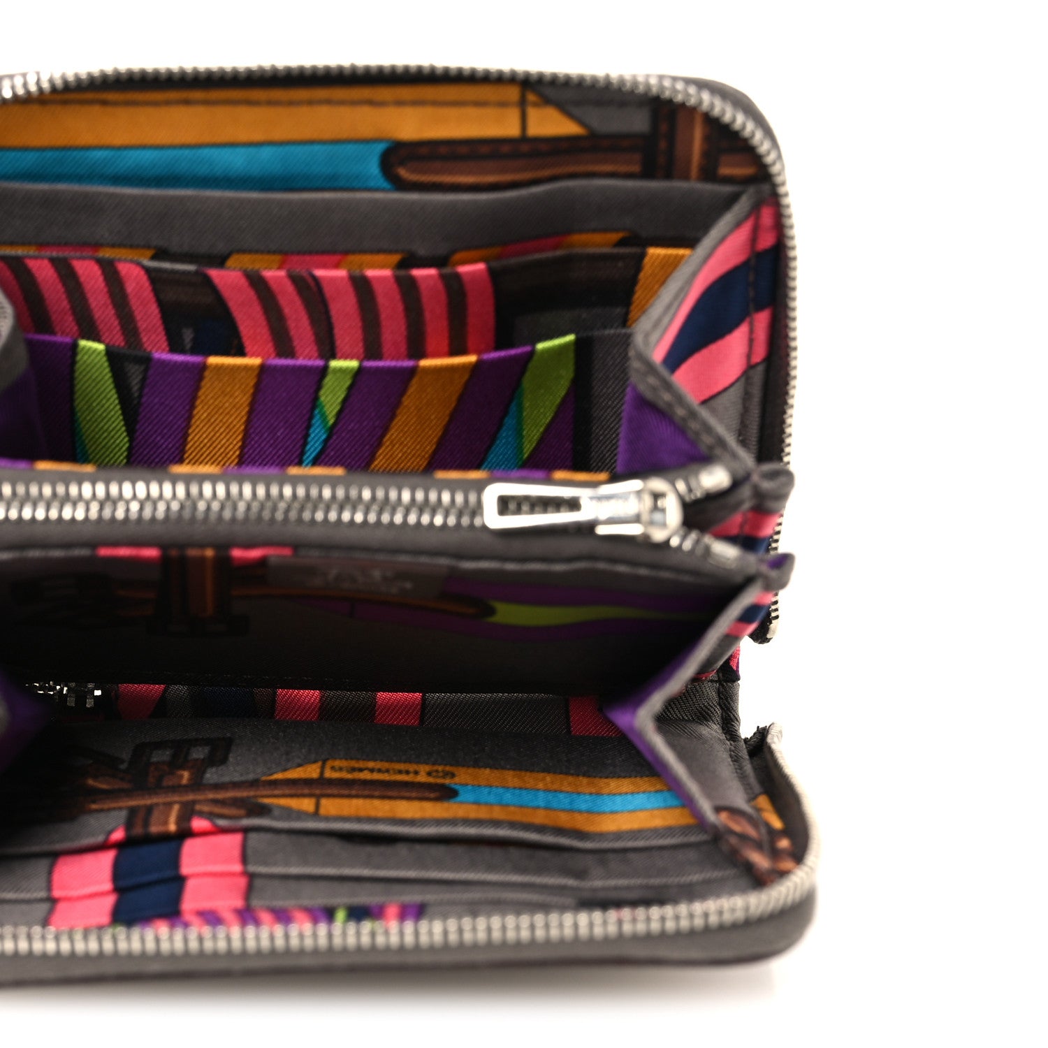 Hermes Epsom Silk'in Compact Wallet Etain 5 of 8