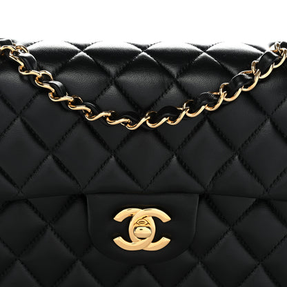 Chanel Lambskin Quilted Small Double Flap Black 8 of 12