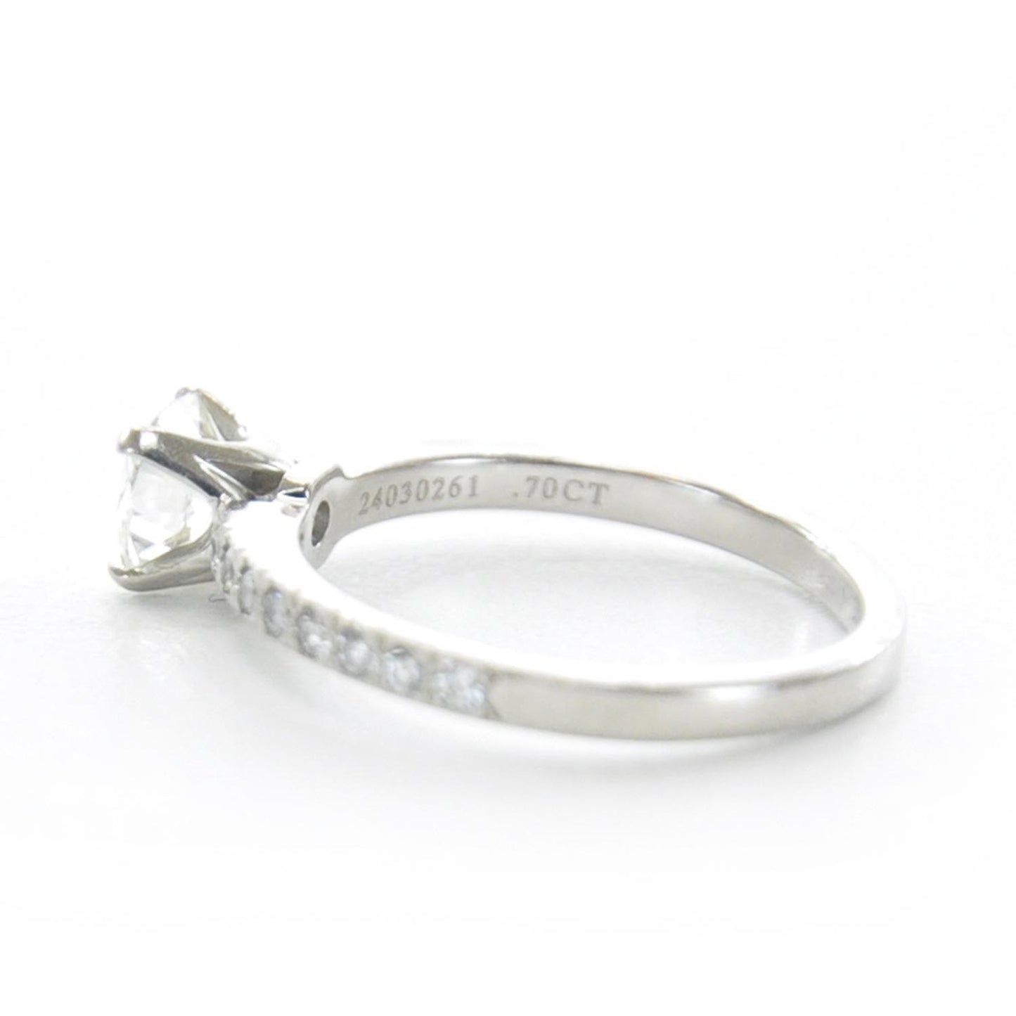 Platinum .70 Carat Diamond Engagement Ring 5.5