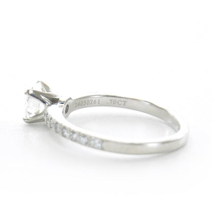 Tiffany Platinum .70 Carat Diamond Engagement Ring 5.5 6 of 9