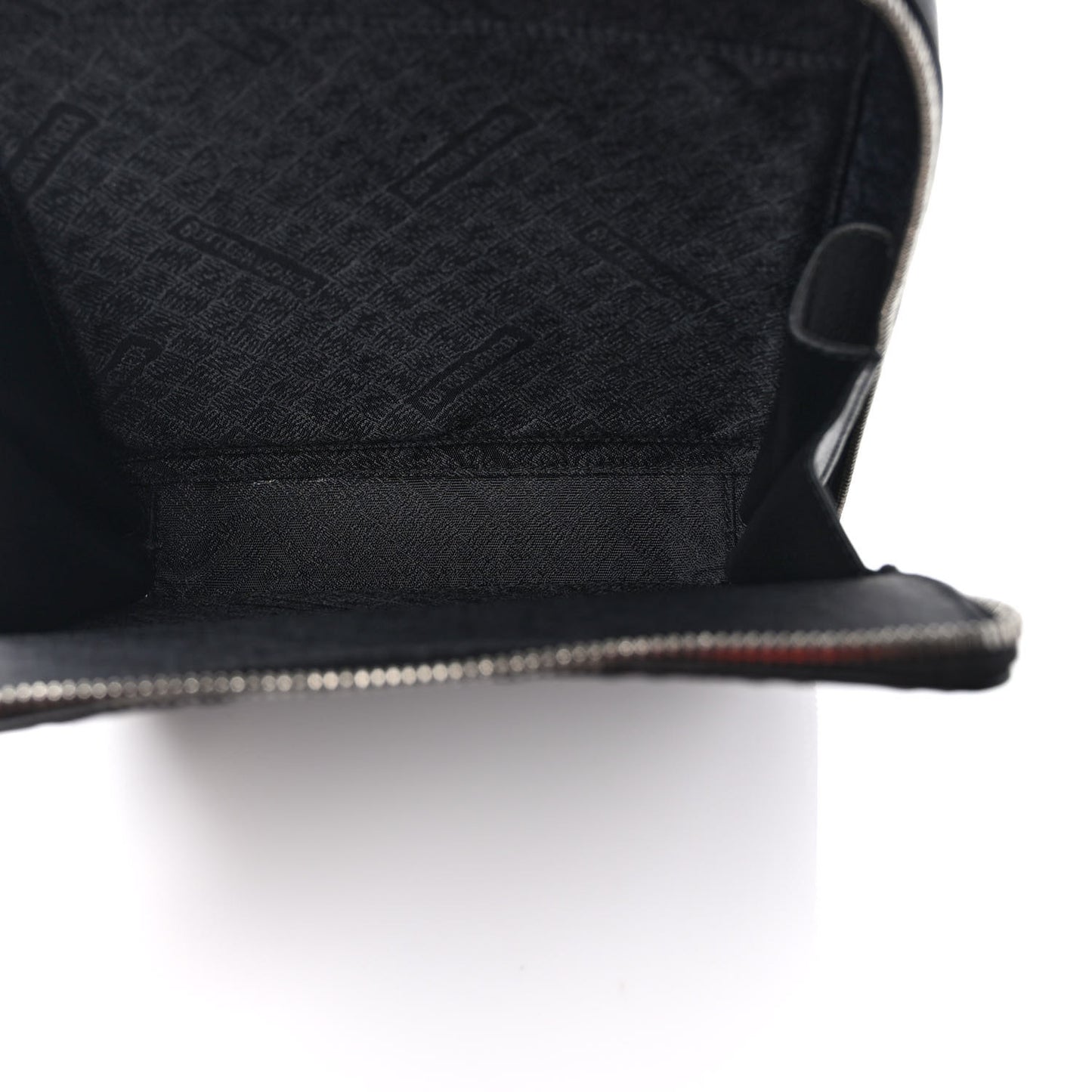 Nappa Intrecciato Zip Around Crossbody Bag Black