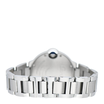 Cartier Stainless Steel Diamond Bezel 33mm Ballon Bleu De Cartier Automatic Watch 3 of 4