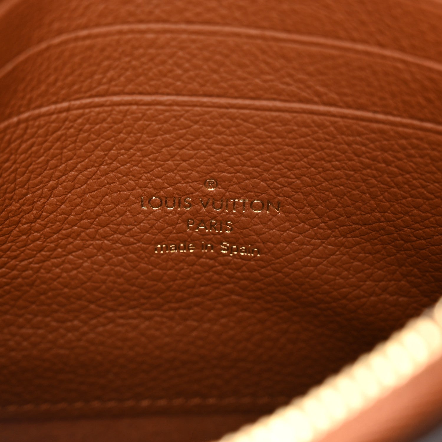 Louis Vuitton Empreinte Monogram Giant Double Zip Pochette Caramel 7 of 10