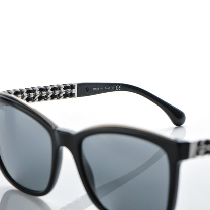 Chanel Calfskin Square Chain Sunglasses 5360-Q-A Black 6 of 8