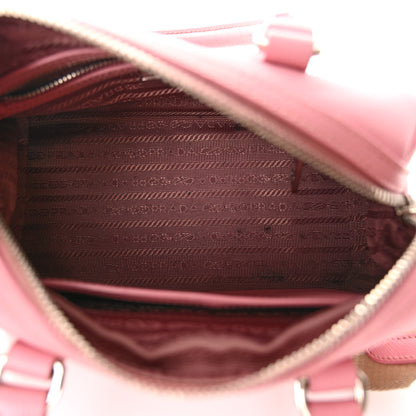 Prada Saffiano Lux Top Handle Crossbody Bag Petalo 5 of 16