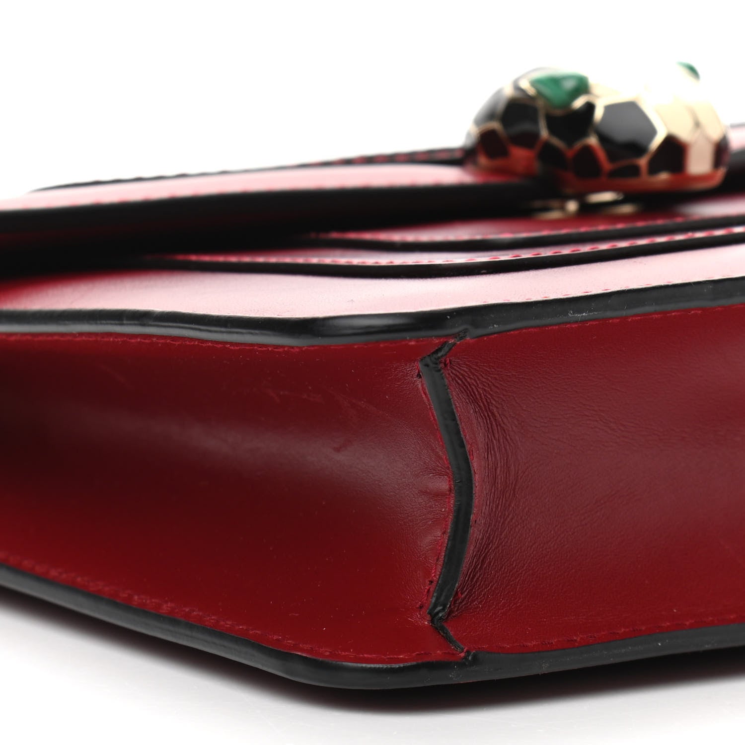 Bulgari Calfskin Serpenti Forever Crossbody Bag Ruby Red 4 of 13