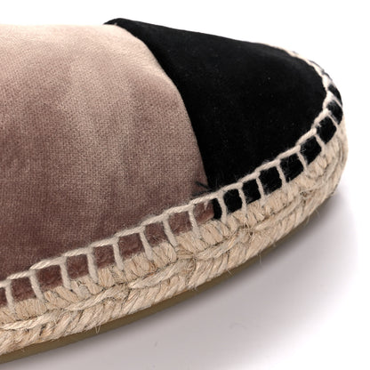 Chanel Velvet Logo Espadrilles 40 Beige Black 11 of 13