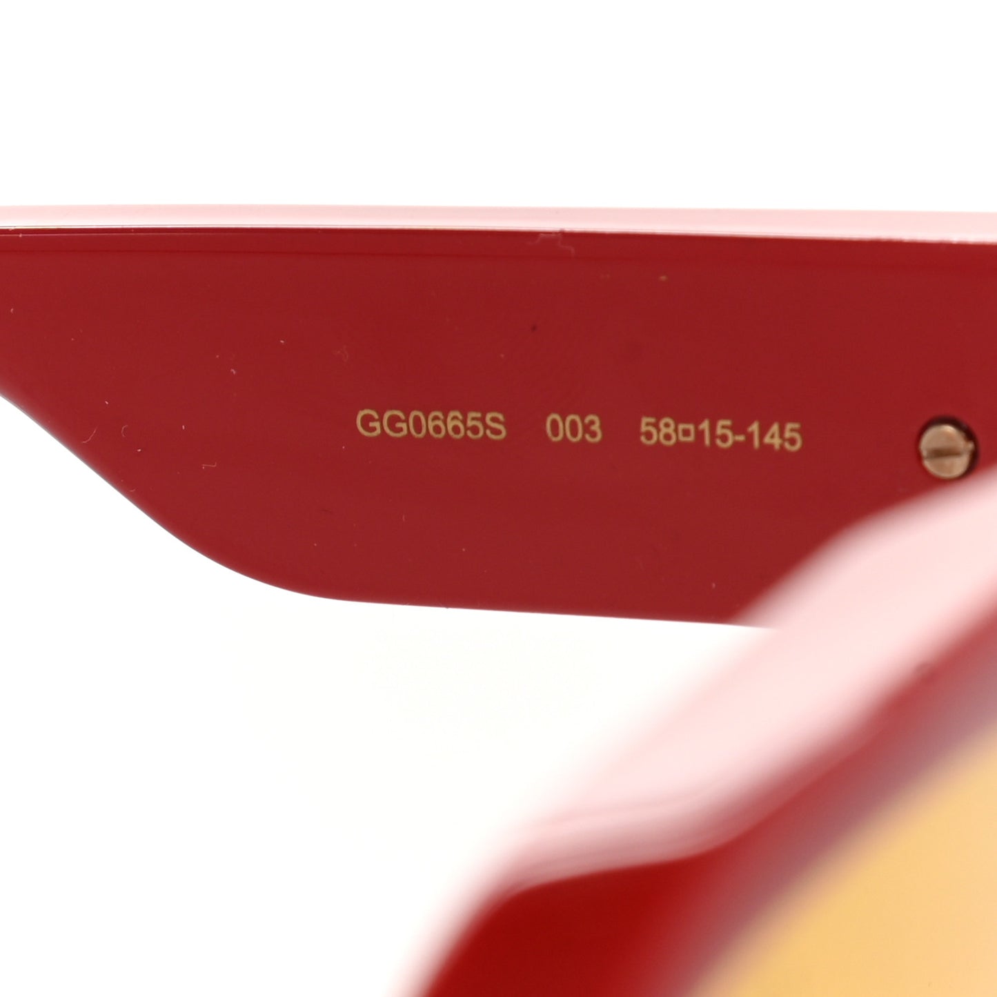 Acetate Aviator Sunglasses GG0665S Red