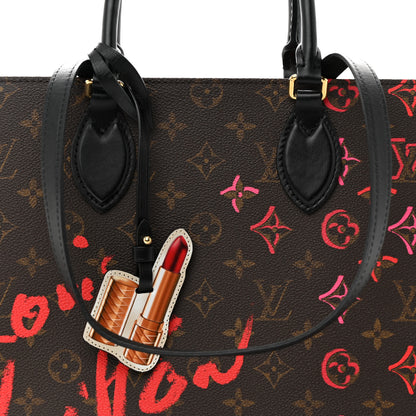 Louis Vuitton Monogram Fall In Love Onthego MM 7 of 9