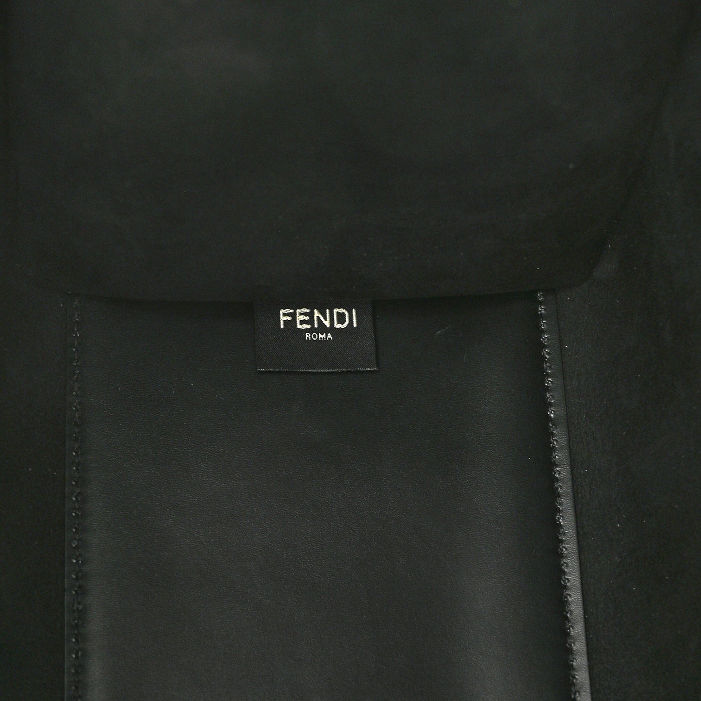 Vitello King Plexiglass Medium Fendi Sunshine Shopper Tote Black