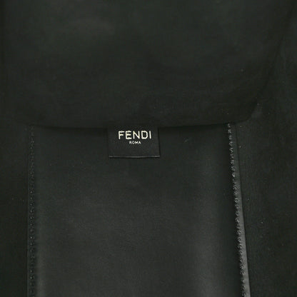 Fendi Vitello King Plexiglass Medium Fendi Sunshine Shopper Tote Black 7 of 10