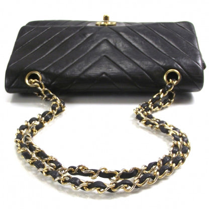 Chanel Lambskin Chevron Double Flap Black 4 of 13