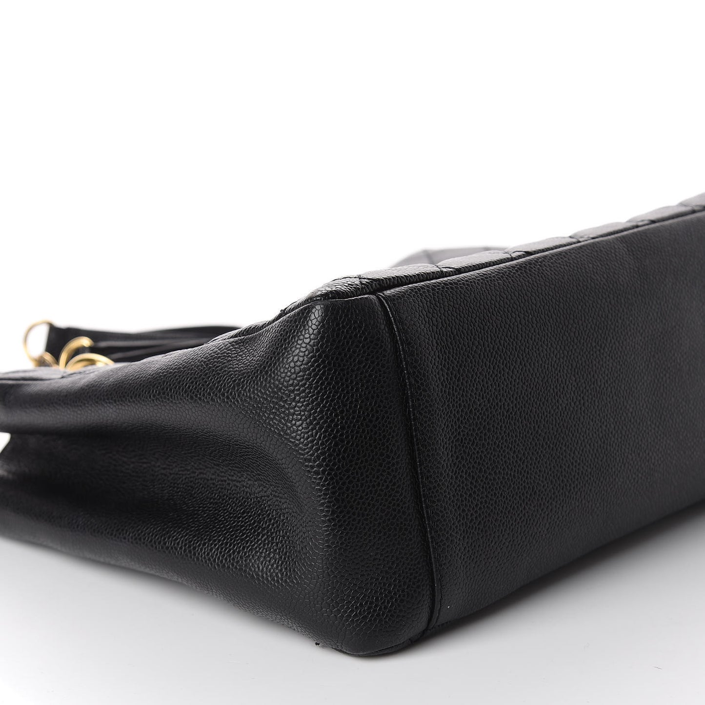 Caviar Quilted Grand Shopping Tote GST Black