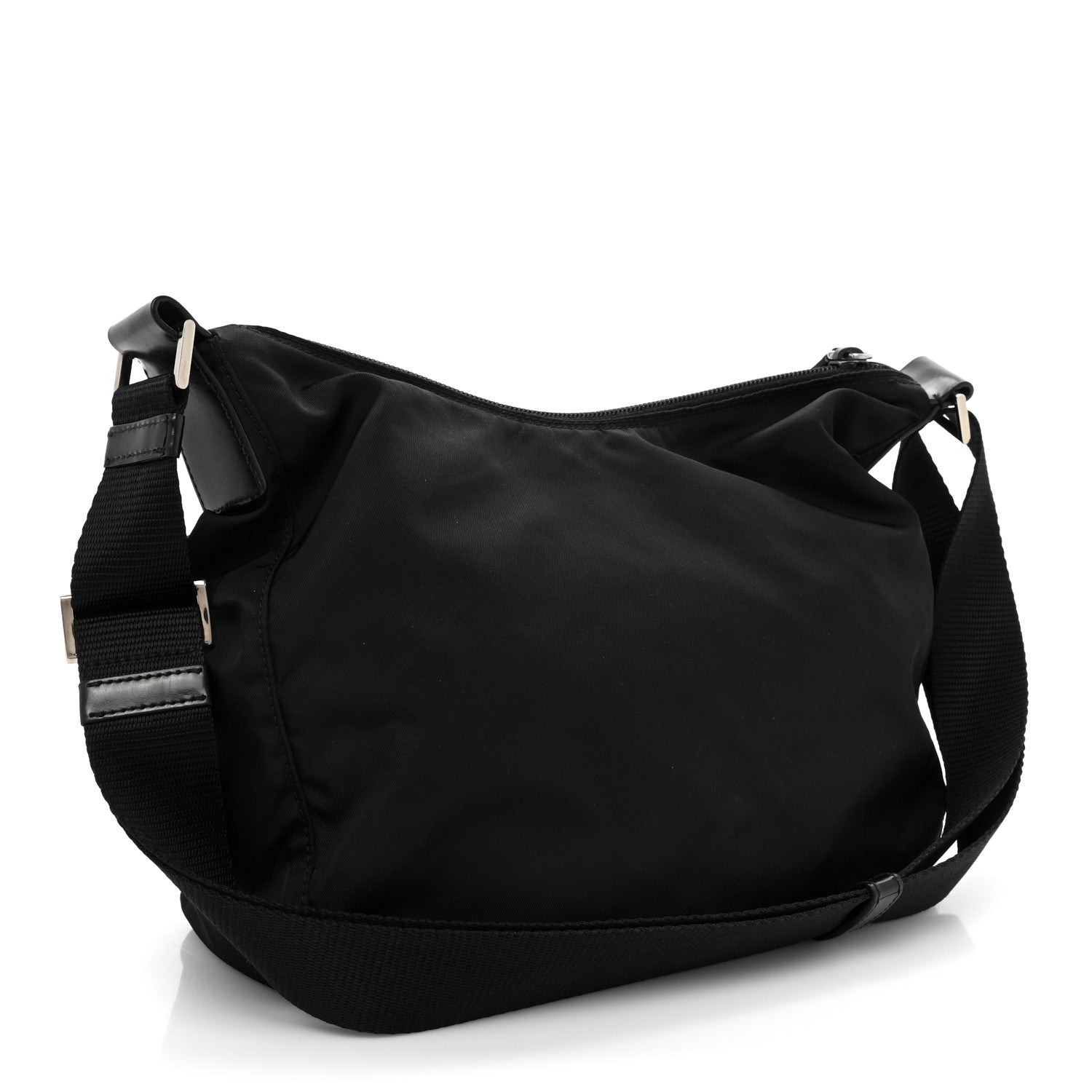 Prada Tessuto Nylon Messenger Bag Black 3 of 9