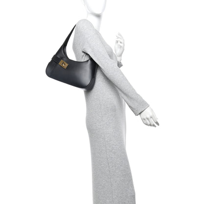 Salvatore Ferragamo Soft Calfskin Gancini Hobo Black 2 of 9